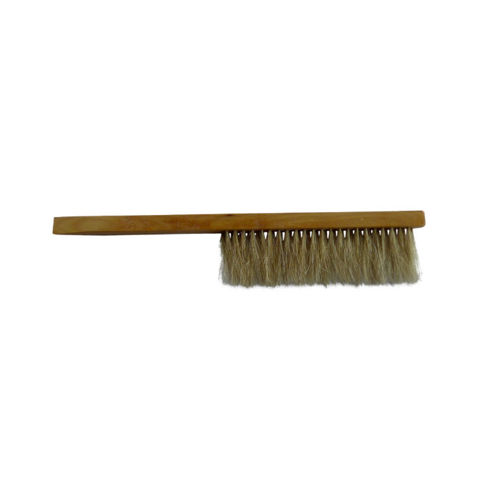 wooden handle bee brush