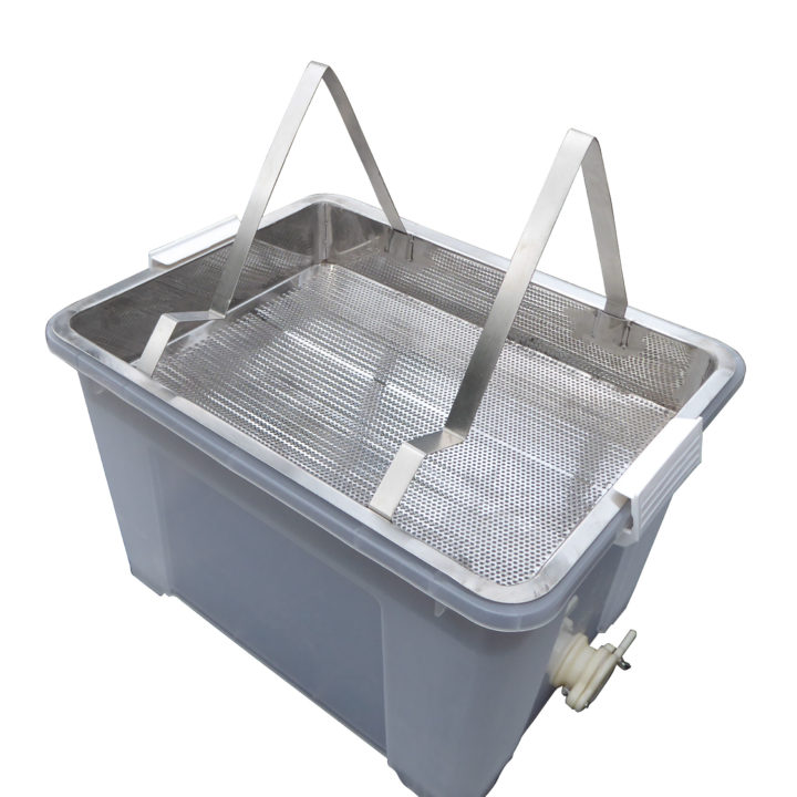 Uncapping tray with stainless steel frame holder and drainer Hive World