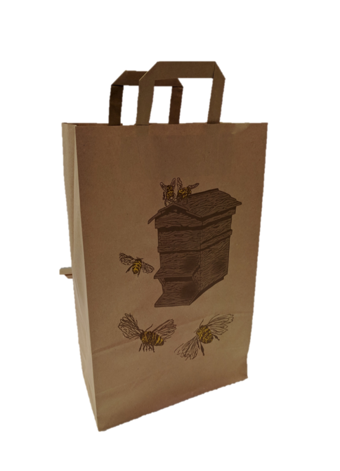Kraft paper bags x 6