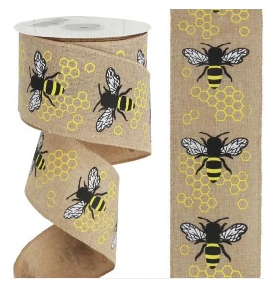 Hessian Bee Ribbon